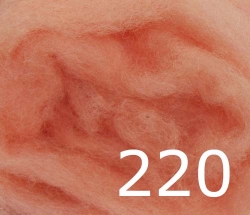 Alpenwolle im Vlies - gef�rbt, 50�g