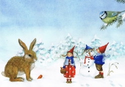 Daniela Drescher - Pippa und Pelle im Schnee