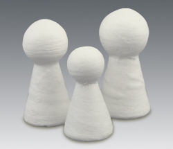 Watte-Figurenkegel gro 60mm