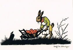 Josefine Allmayer - Osterhase Scherenschnitt