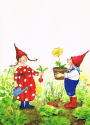 Daniela Drescher - Pippa und Pelle im Garten