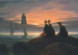 Caspar David Friedrich - Mondaufgang am Meer