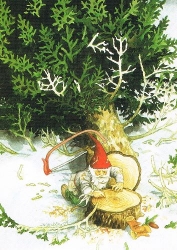 Inge L��k - Zwerg mit gef�lltem Tannenbaum