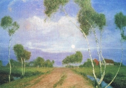 Fritz Overbeck - Abend im Moor