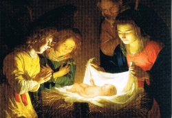 Gerrit van Honthorst - Die Anbetung des Kindes