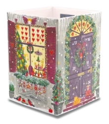 Adventskalender leuchtend - Weihnachtliche Fenster