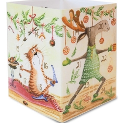 Adventskalender leuchtend - Weihnachtsyoga