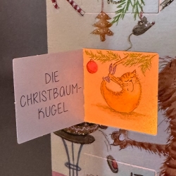Adventskalender leuchtend - Weihnachtsyoga