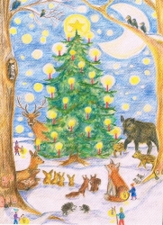 Aurea Lampson - Tiere um den Weihnachtsbaum