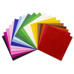 Blumenseide farbig Sortiment 24x24 cm - 20 Farben 240 Blatt