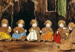 Sybille von Olfers - Kinder beim Schneidern