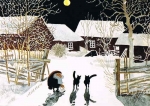 Harald Wiberg - Tomte mit zwei Katzen