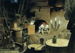 Harald Wiberg - Tomte am Kamin