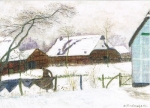 Otto Modersohn - Winter in Fischerhude