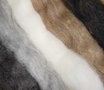 Märchenwolle naturfarben, Haarwolle - Sortiment 100 g